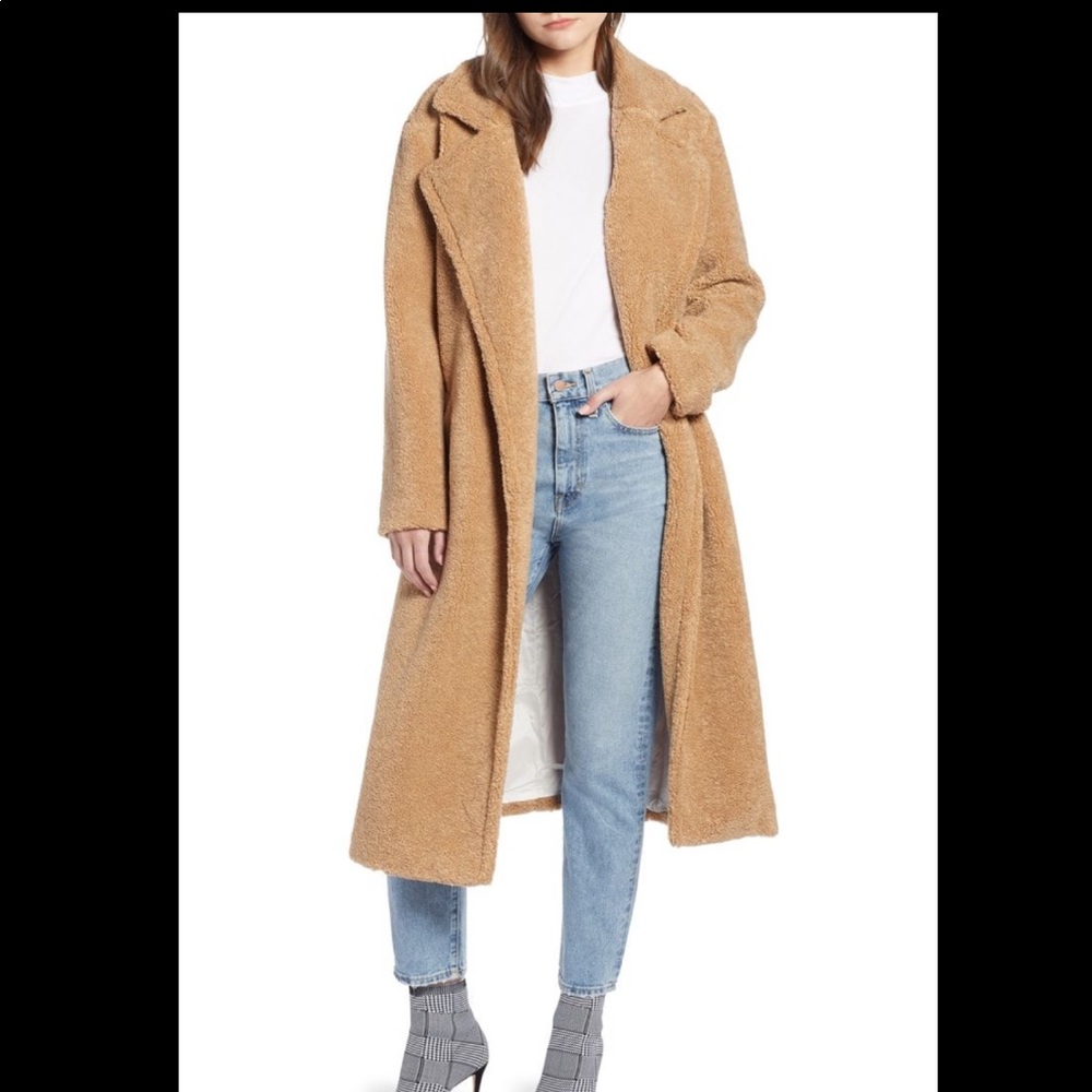 Something Navy Teddy Coat